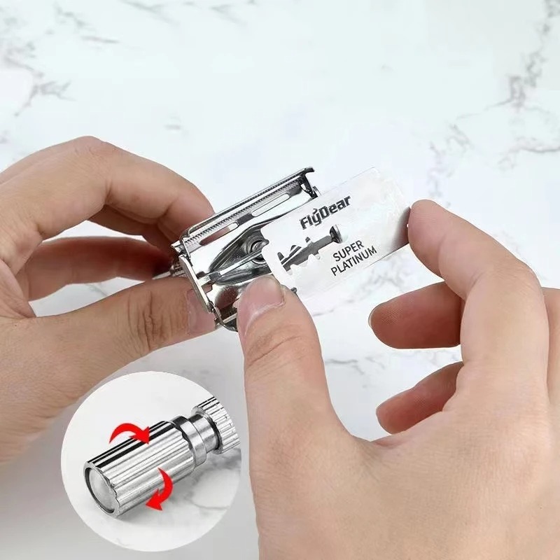 100PCS/10PCS Stainless Steel D - Safety Razor Handle review and price