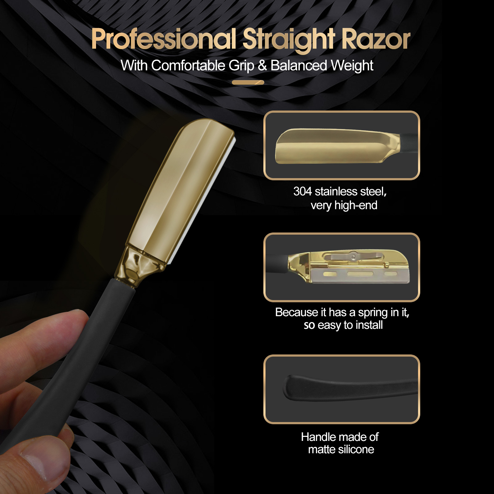 1Pc Pro Baber Beard Straight E - Safety Razor Handle review and price