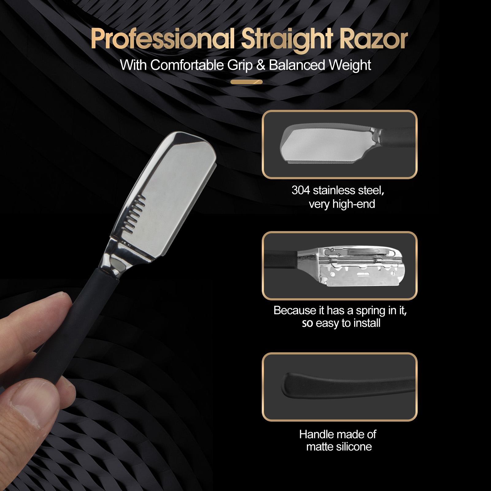 1Pc Pro Baber Beard Straight E - Safety Razor Handle review and price